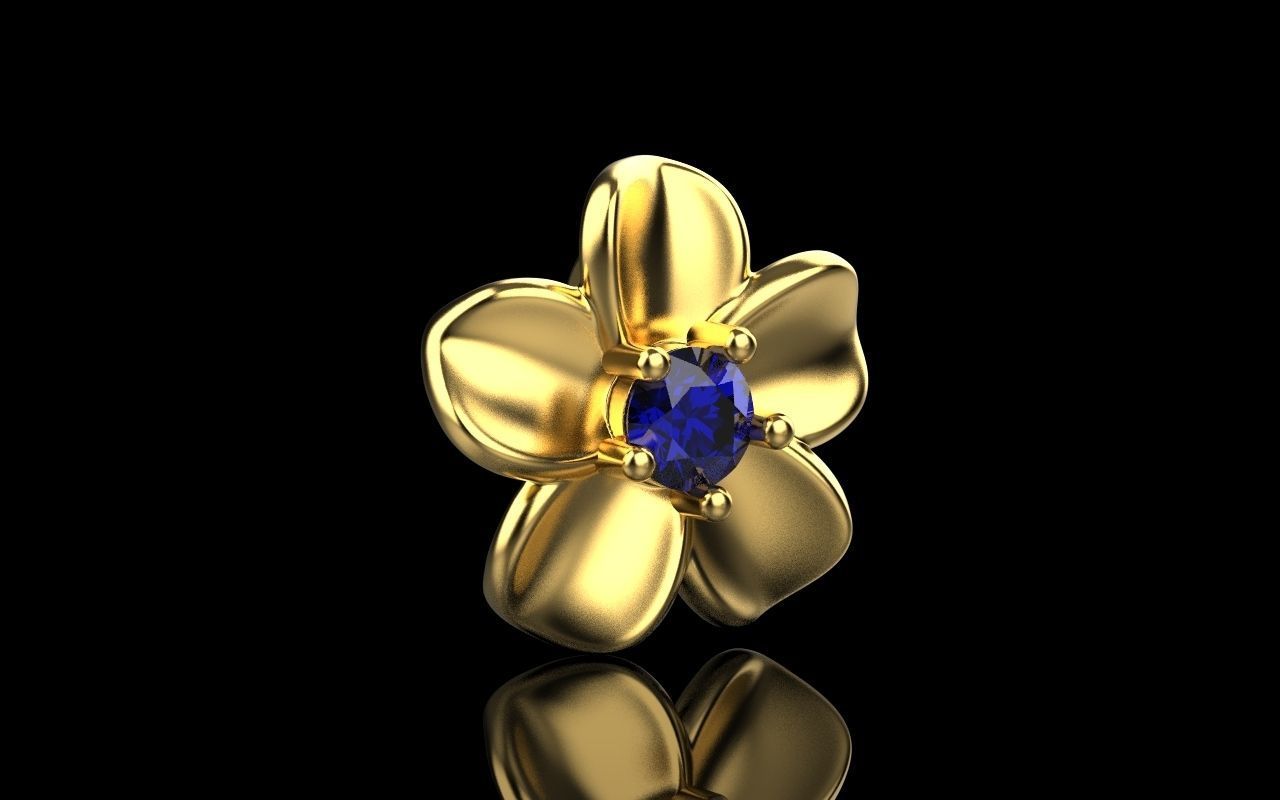 flower pendant 3D print model_43