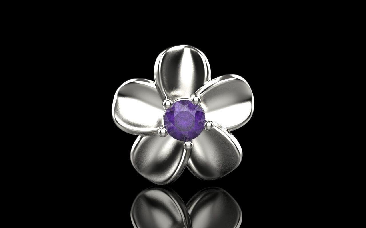 flower pendant 3D print model_17