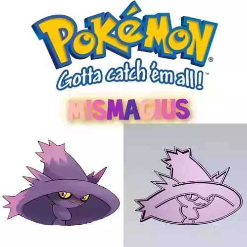 Amazing Pokemon Mismagius Cookie Cutter Stamp Cake Decorating  3D model