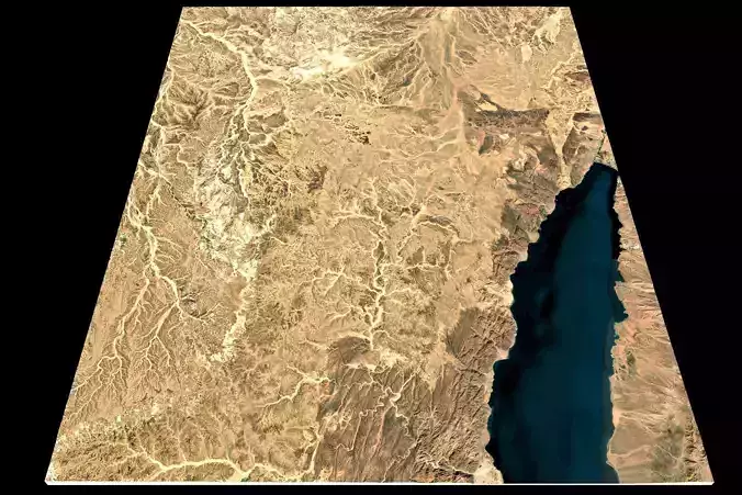 NEOM city topography Saudi Arabia - tile n29 e34