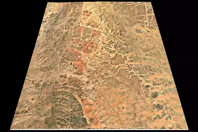 NEOM city topography Saudi Arabia - tile n29 e35