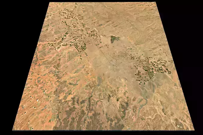NEOM city topography Saudi Arabia - tile n28 e36 3D model