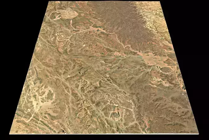 NEOM city topography Saudi Arabia - tile n26 e37 3D model