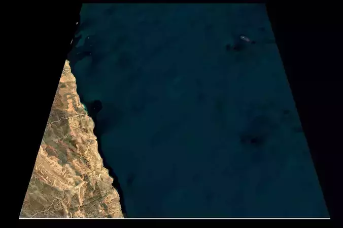 NEOM city topography Saudi Arabia - tile n26 e34 3D model