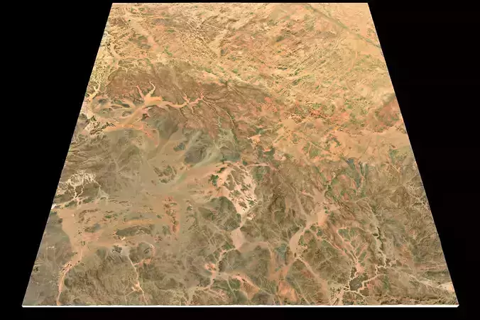 NEOM city topography Saudi Arabia - tile n26 e38 3D model