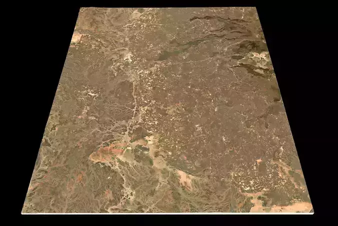 NEOM city topography Saudi Arabia - tile n25 e39 3D model