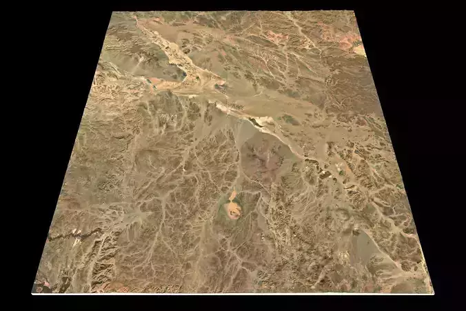 NEOM city topography Saudi Arabia - tile n25 e38 3D model