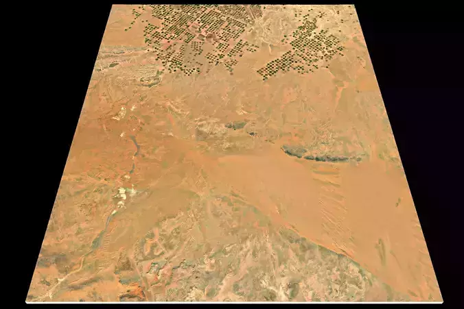 NEOM city topography Saudi Arabia - tile n29 e38