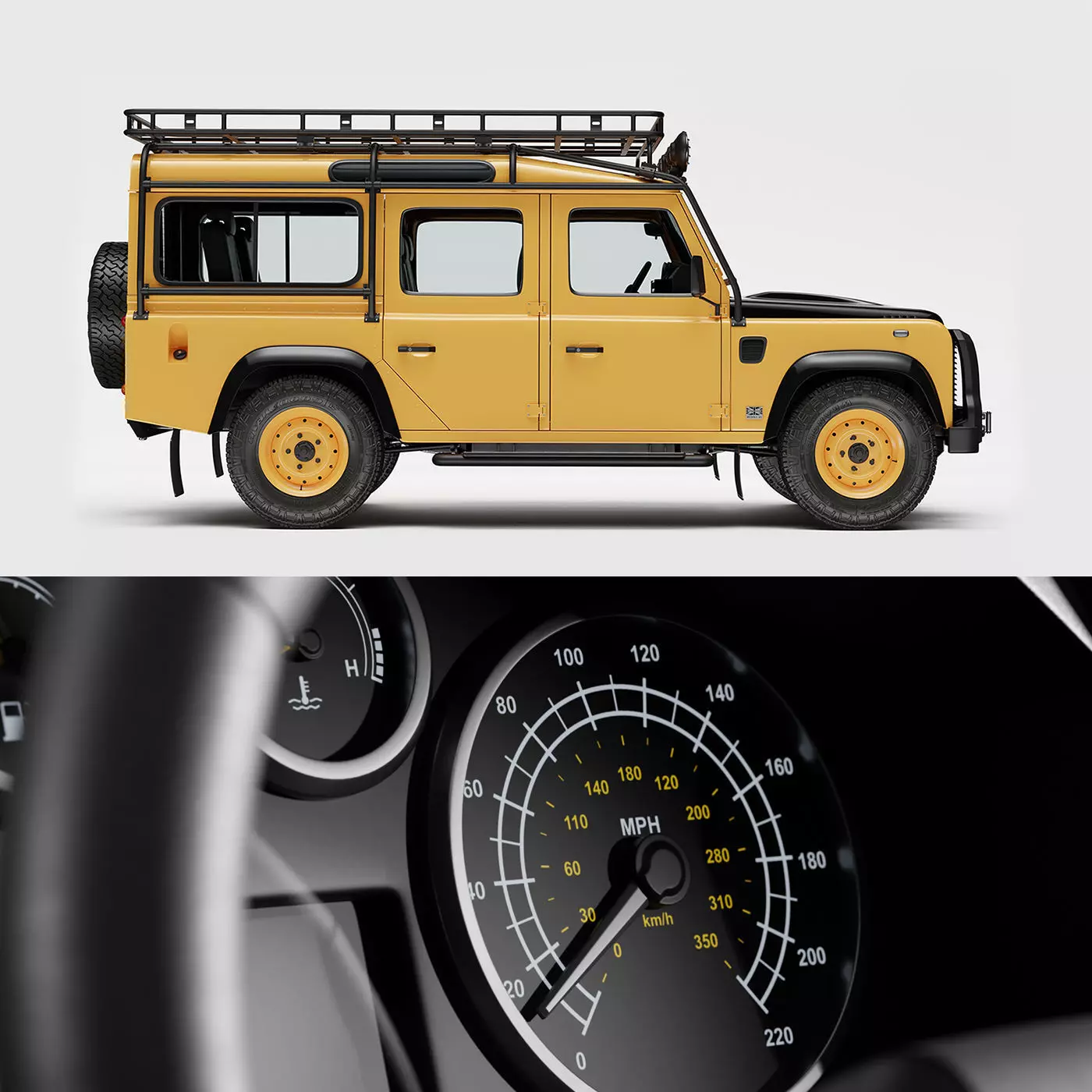 Land Rover Defender Works V8 Trophy 3D model_0