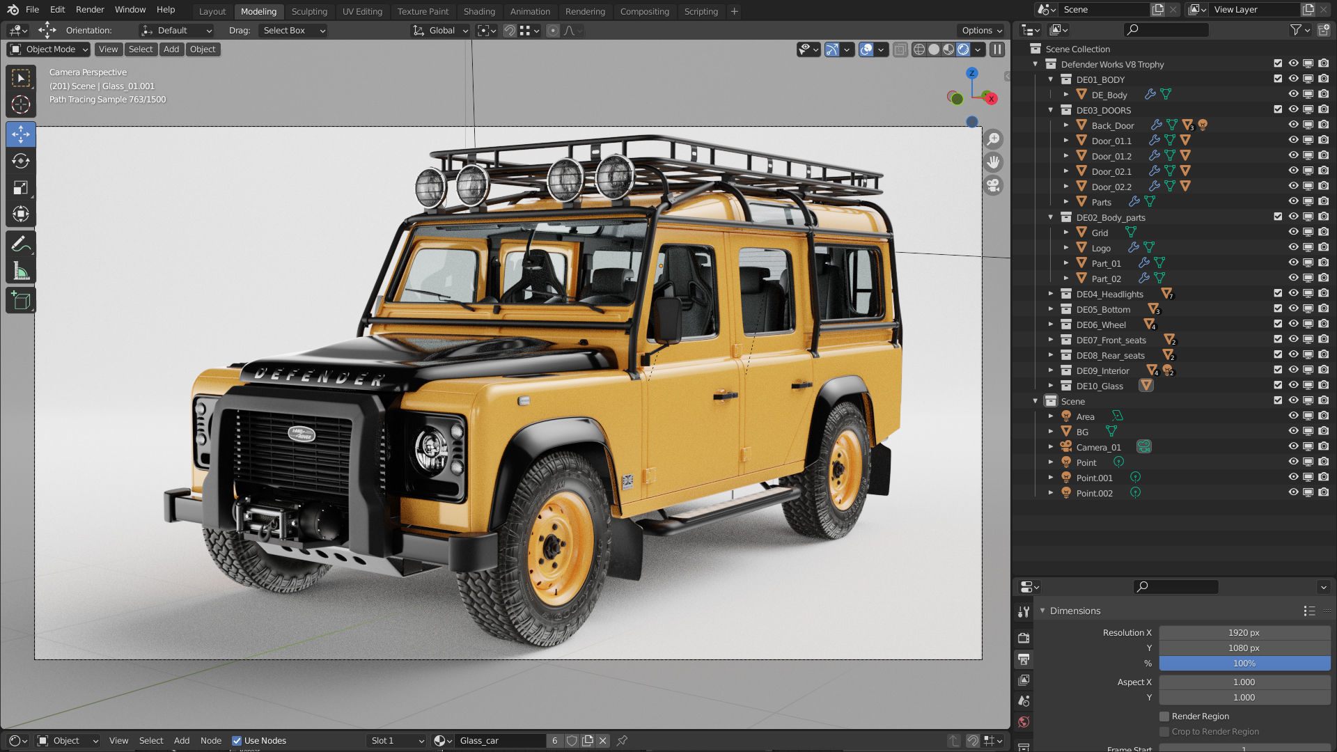 Land Rover Defender Works V8 Trophy 3D model_26