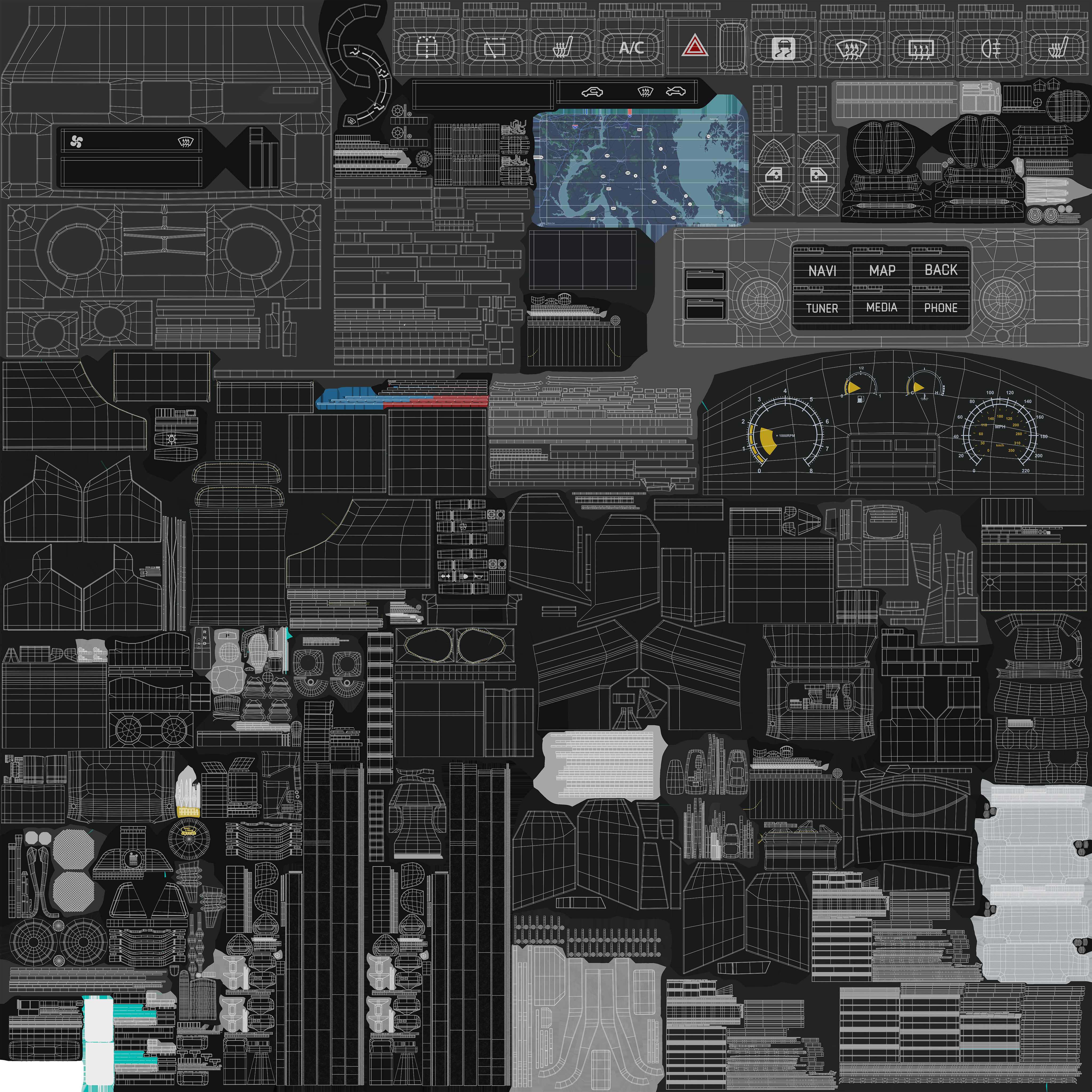 Land Rover Defender Works V8 Trophy 3D model_25