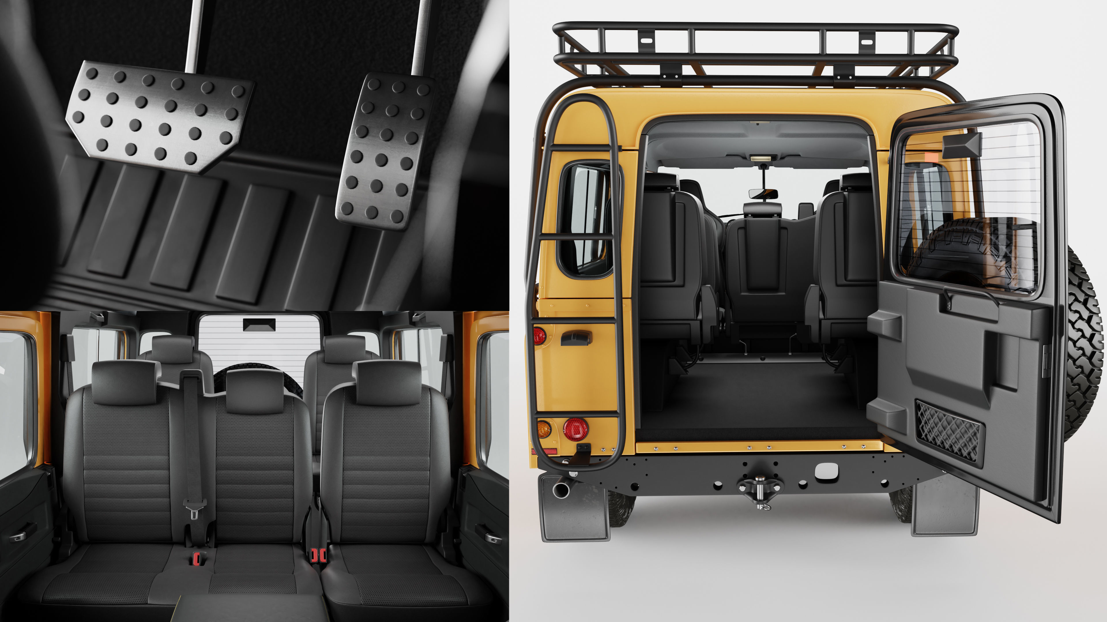 Land Rover Defender Works V8 Trophy 3D model_13