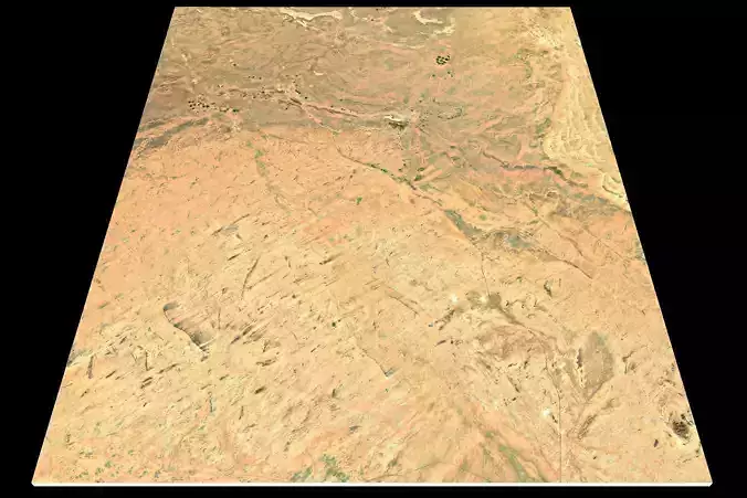 NEOM city topography Saudi Arabia - tile n27 e38 3D model