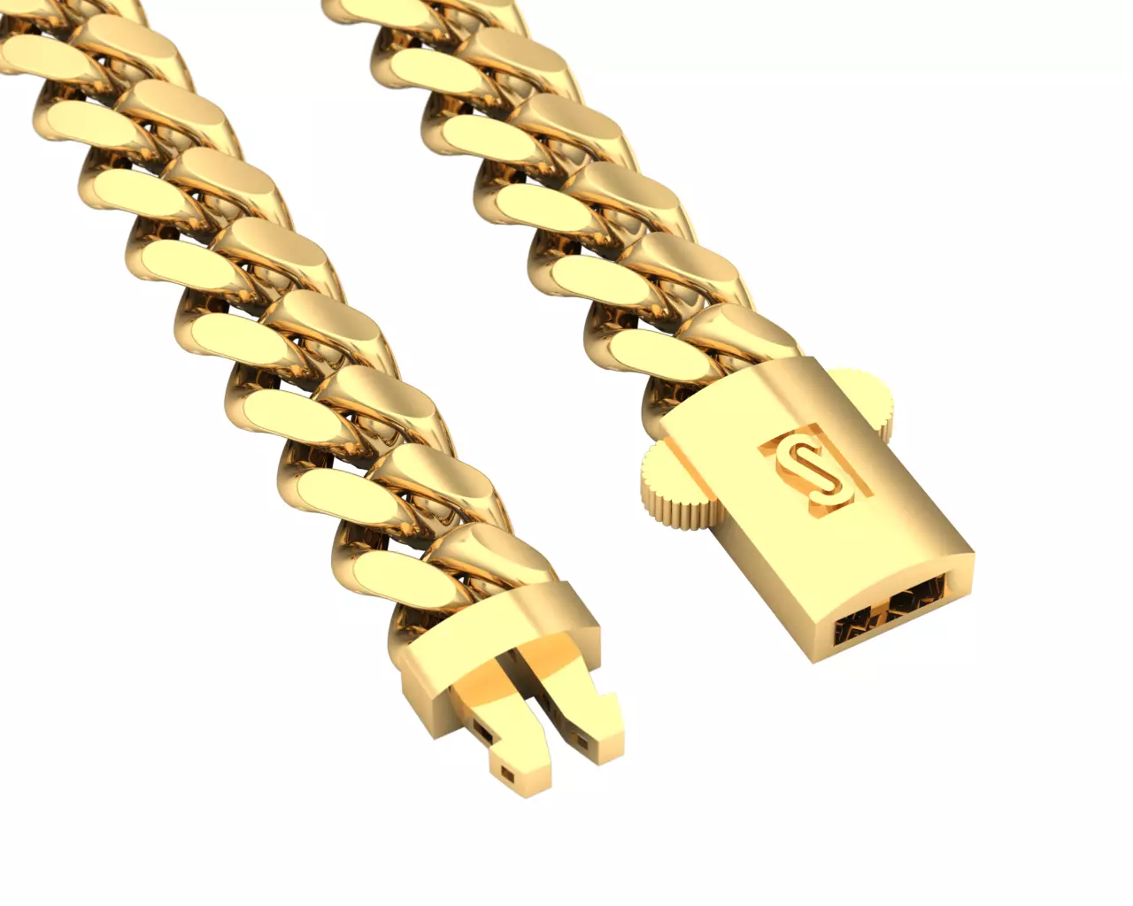 cuban chain 3D model