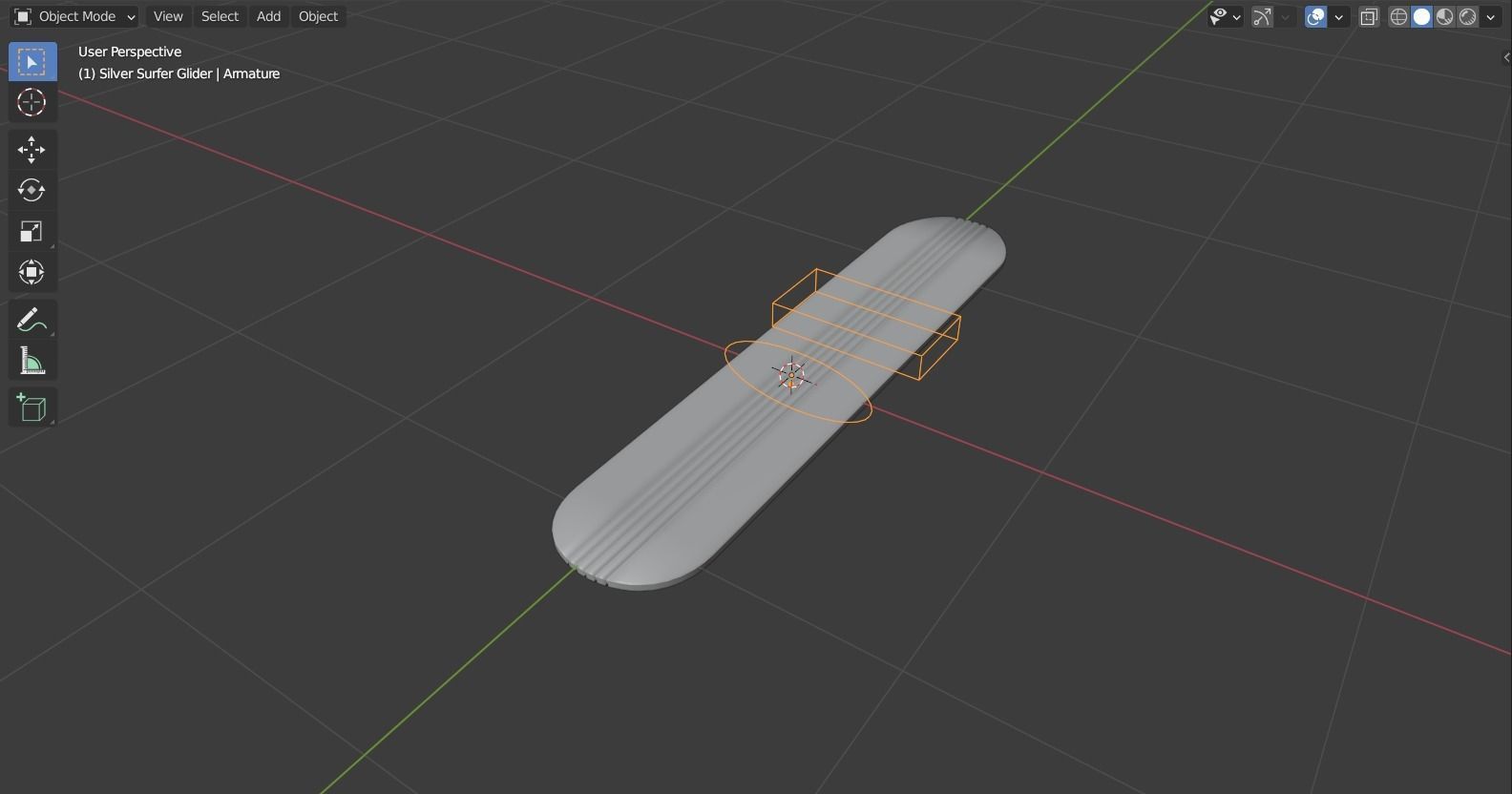 Silver Surfer and Glider rigged 3D model_14
