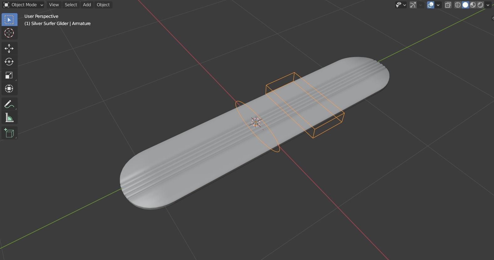 Silver Surfer and Glider rigged 3D model_3