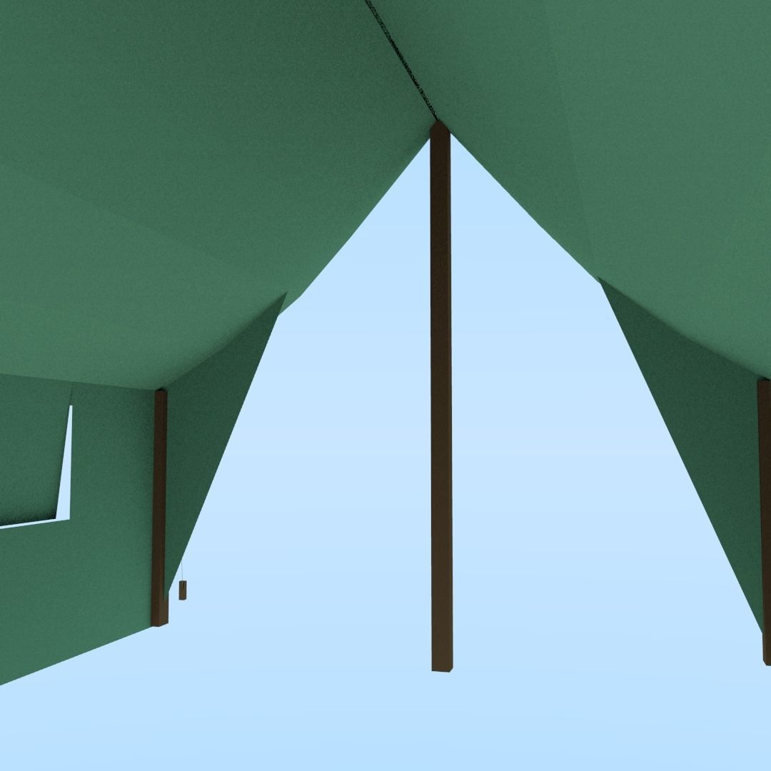 Military TENT Free low-poly 3D model_7