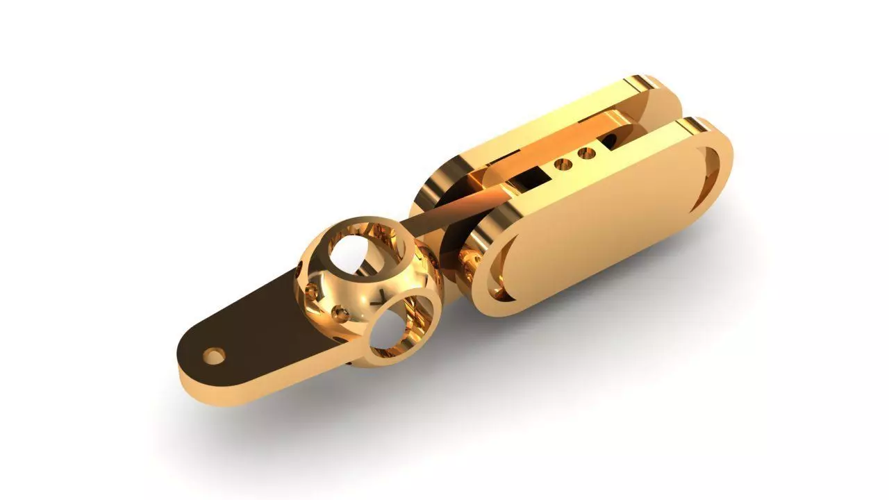 Eslabon para cadenas chain link 2016-1 3D print model 3D print model