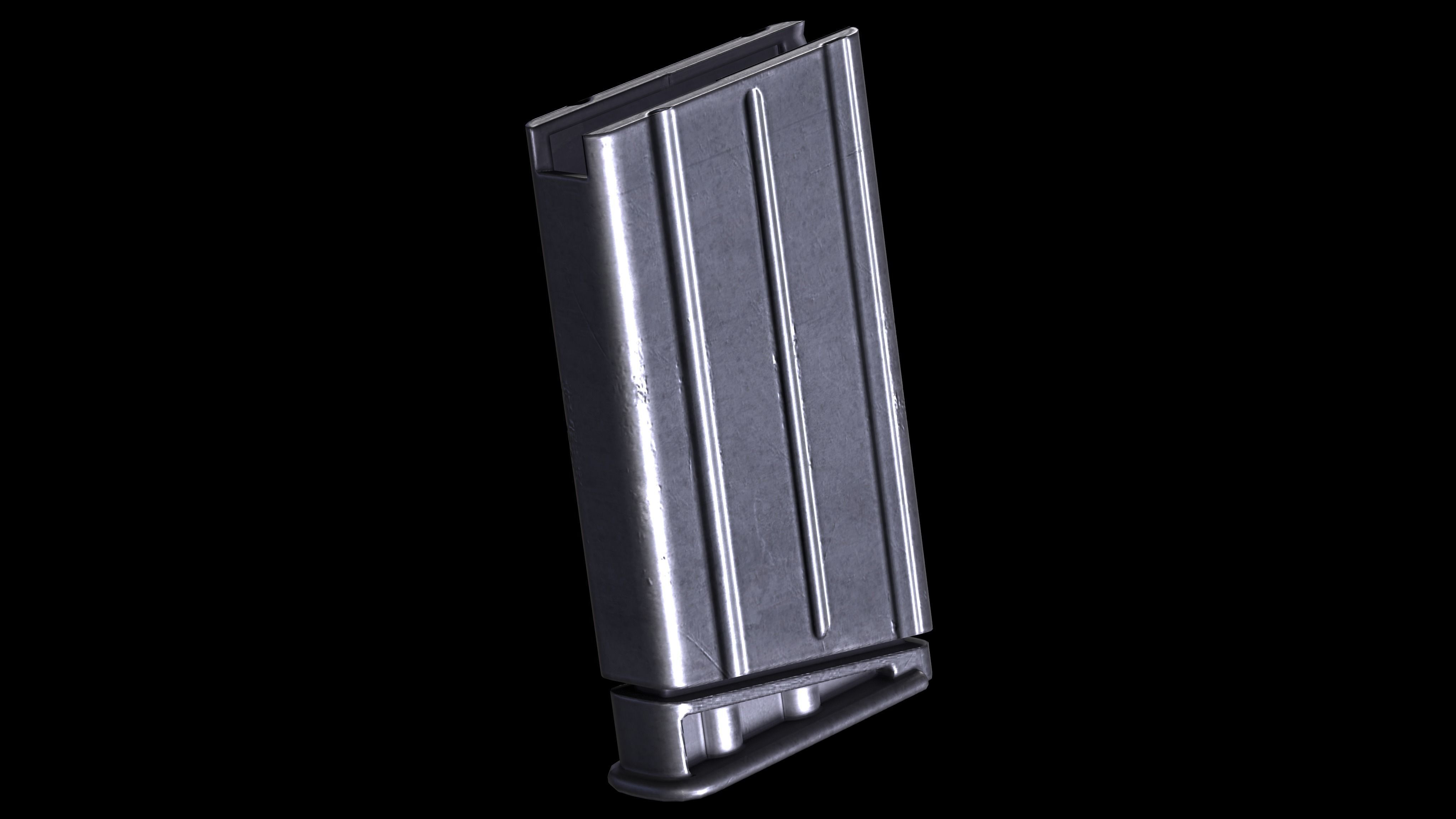 FN SCAR 17S PBR Worn Low-poly 3D model_7