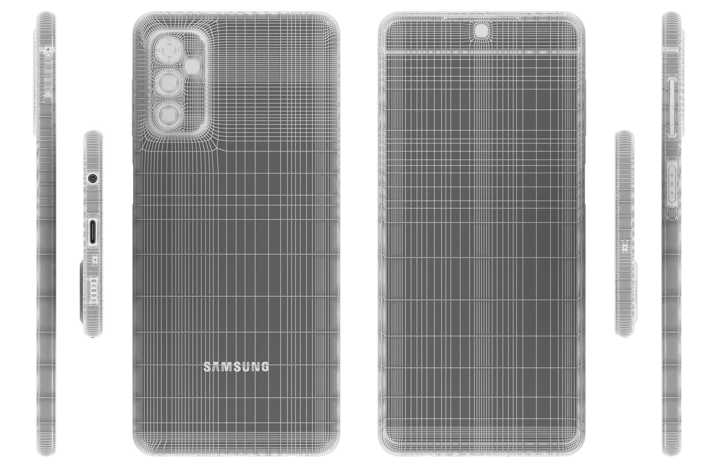 Samsung Galaxy M52 All Colors 3D model_42