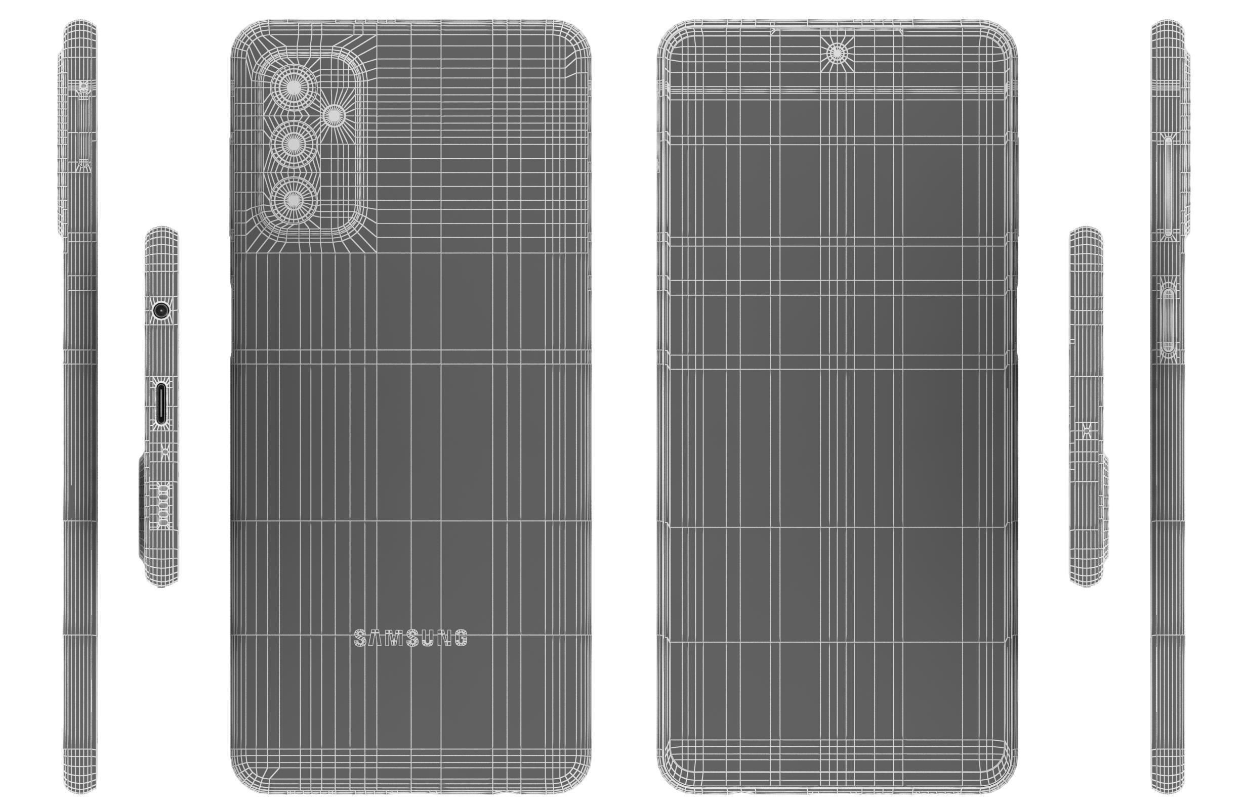 Samsung Galaxy M52 All Colors 3D model_41