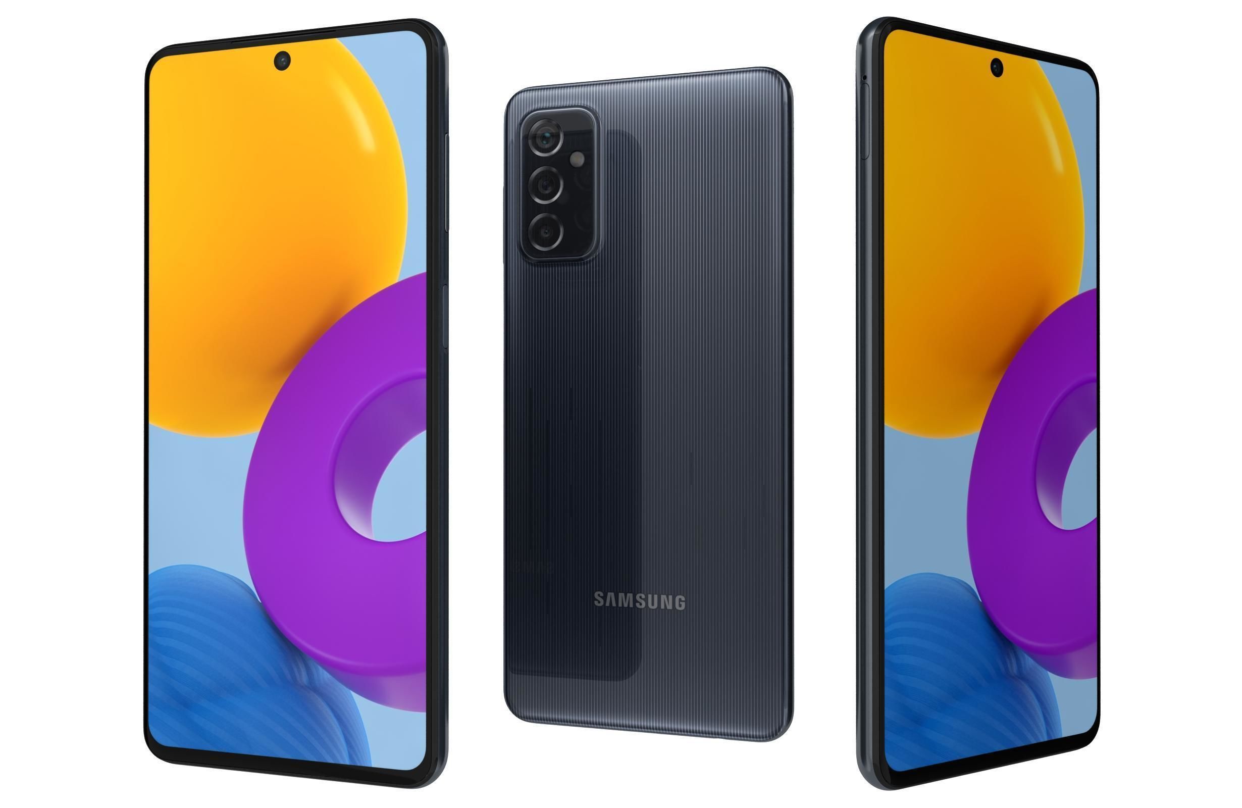 Samsung Galaxy M52 All Colors 3D model_1