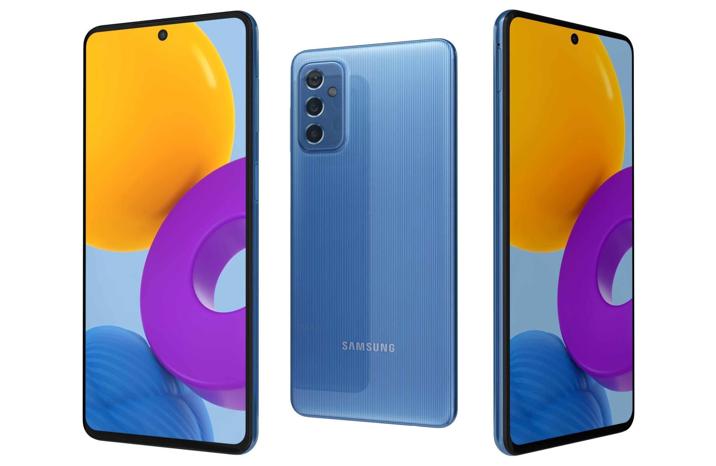 Samsung Galaxy M52 All Colors 3D model_3