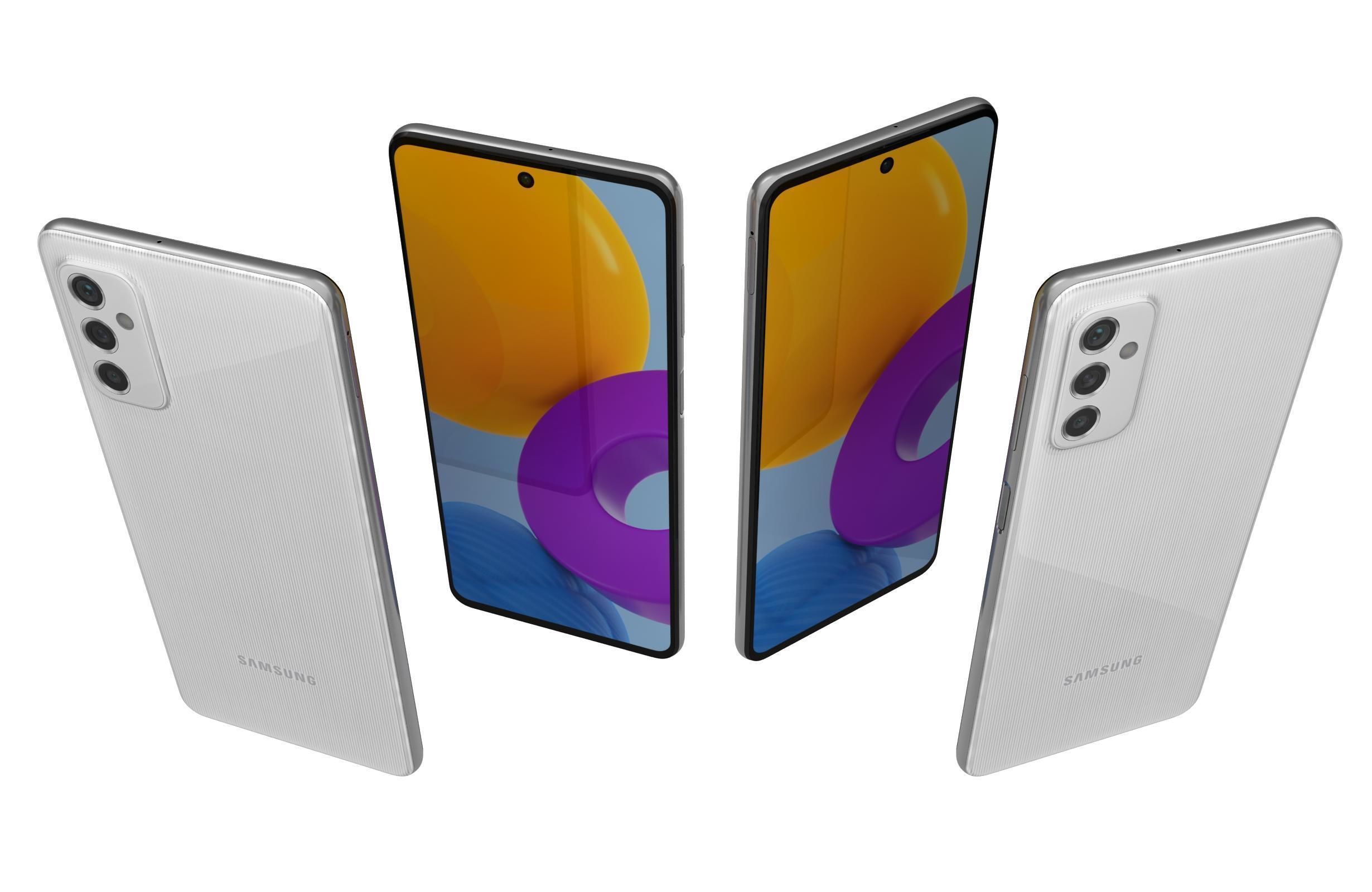 Samsung Galaxy M52 All Colors 3D model_28