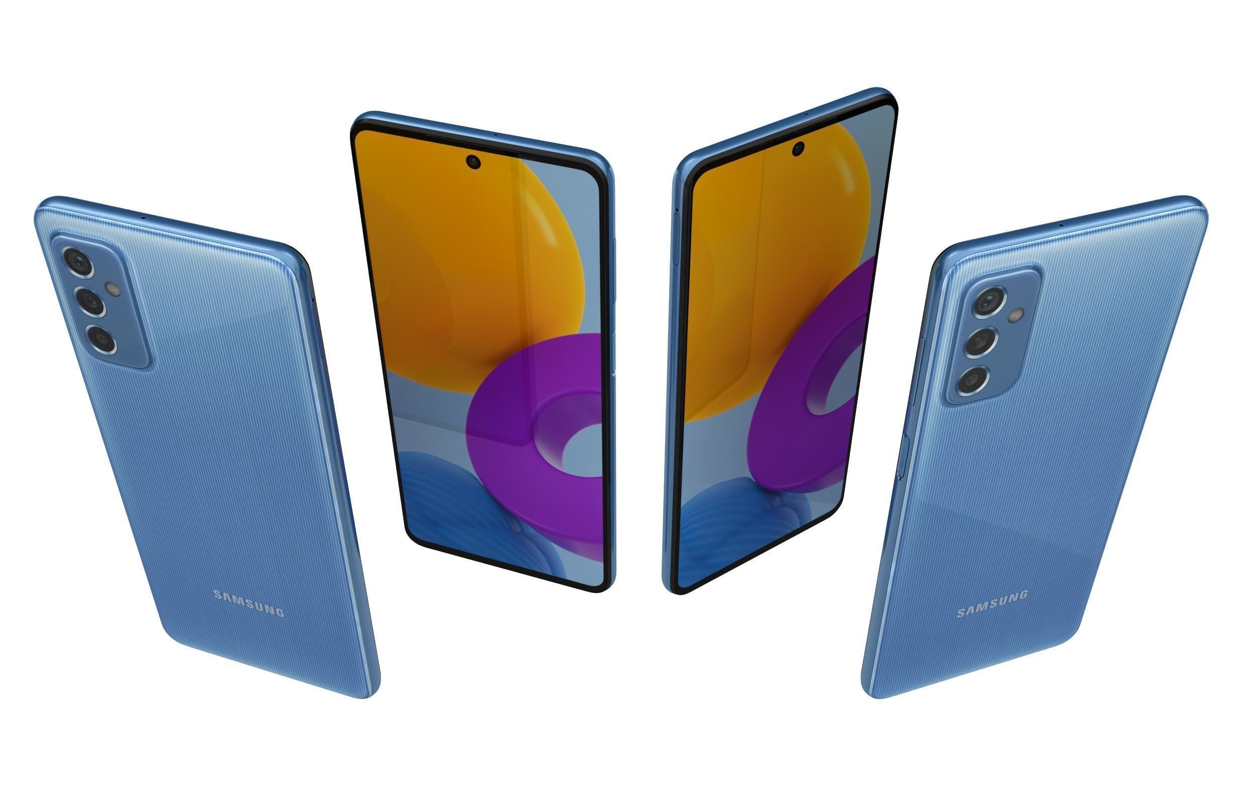 Samsung Galaxy M52 All Colors 3D model_29