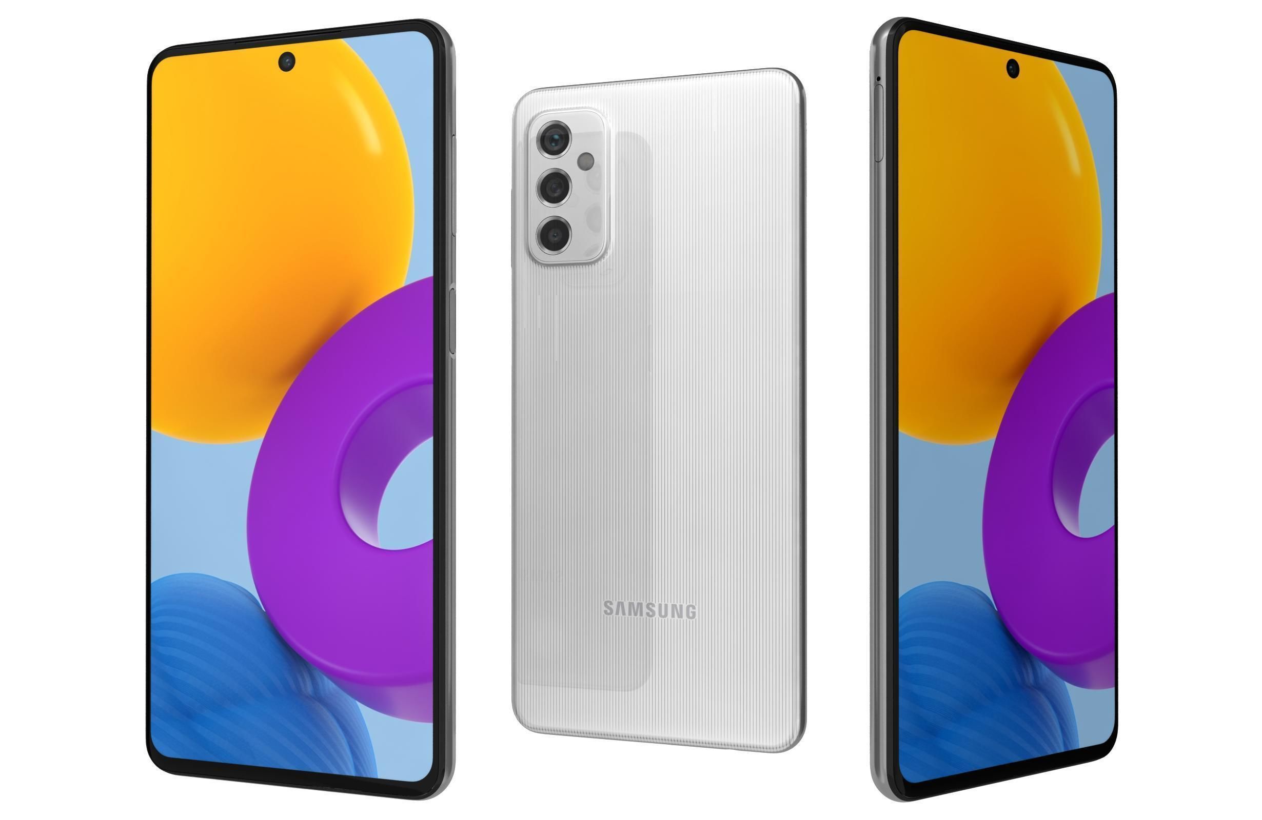 Samsung Galaxy M52 All Colors 3D model_2