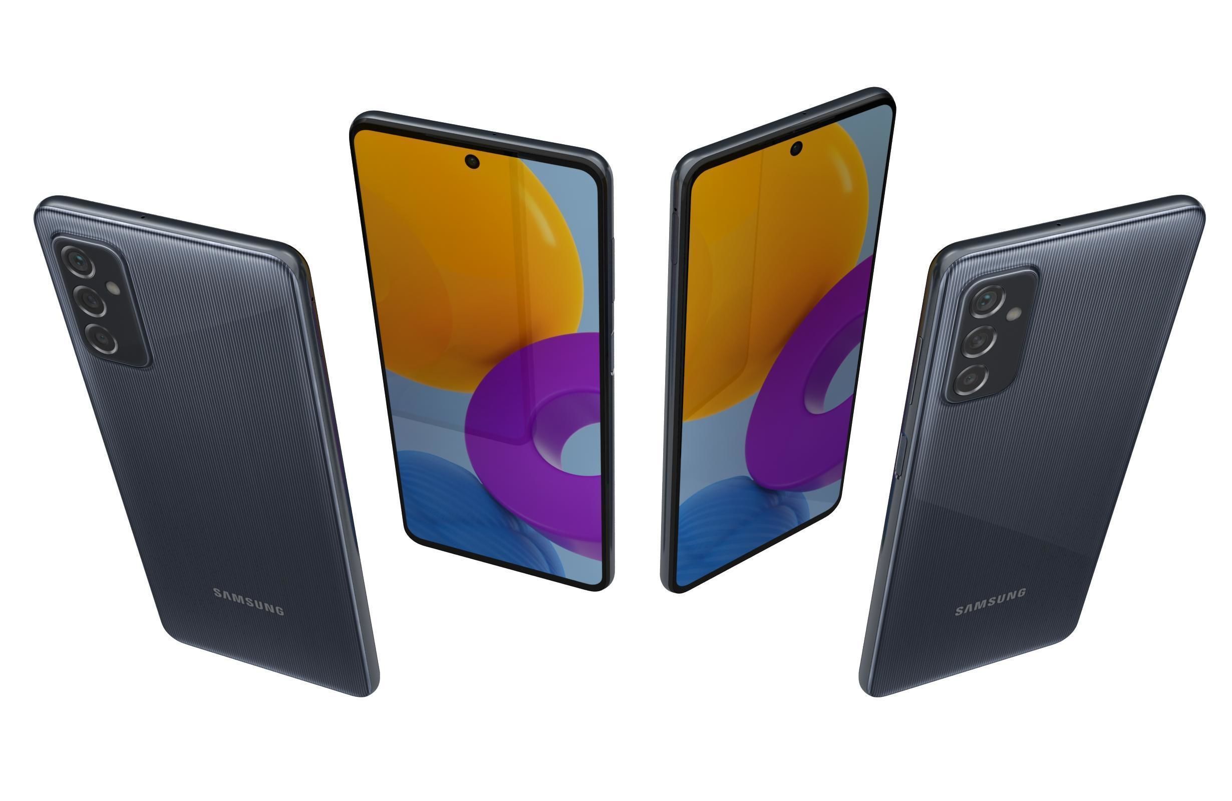 Samsung Galaxy M52 All Colors 3D model_27