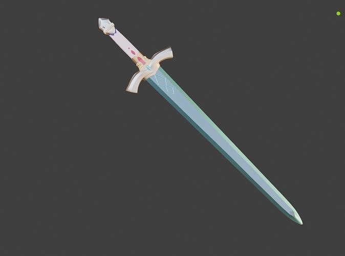 Genshin Impact Silver Sword 3D print model