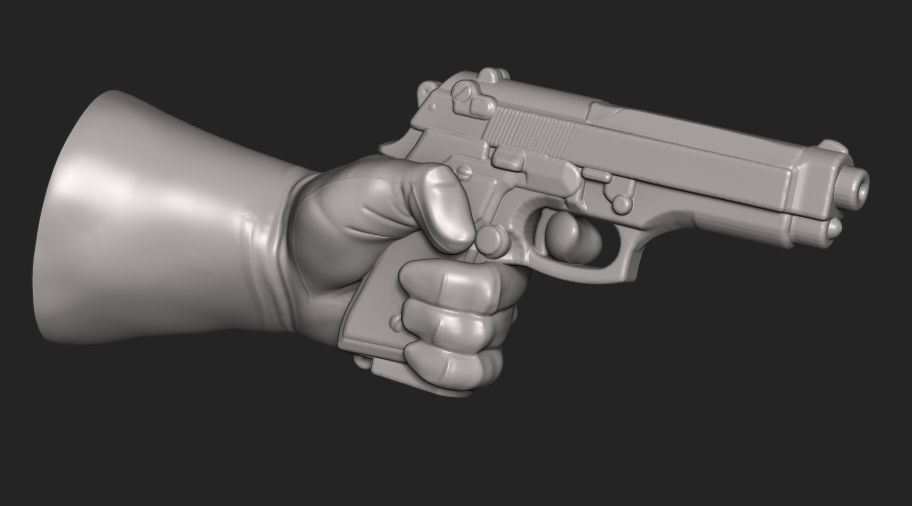 The Punisher -22cm 3D print model_11