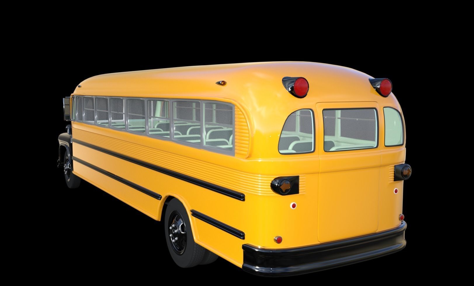 1957 School Bus for DAZ 3D model_2