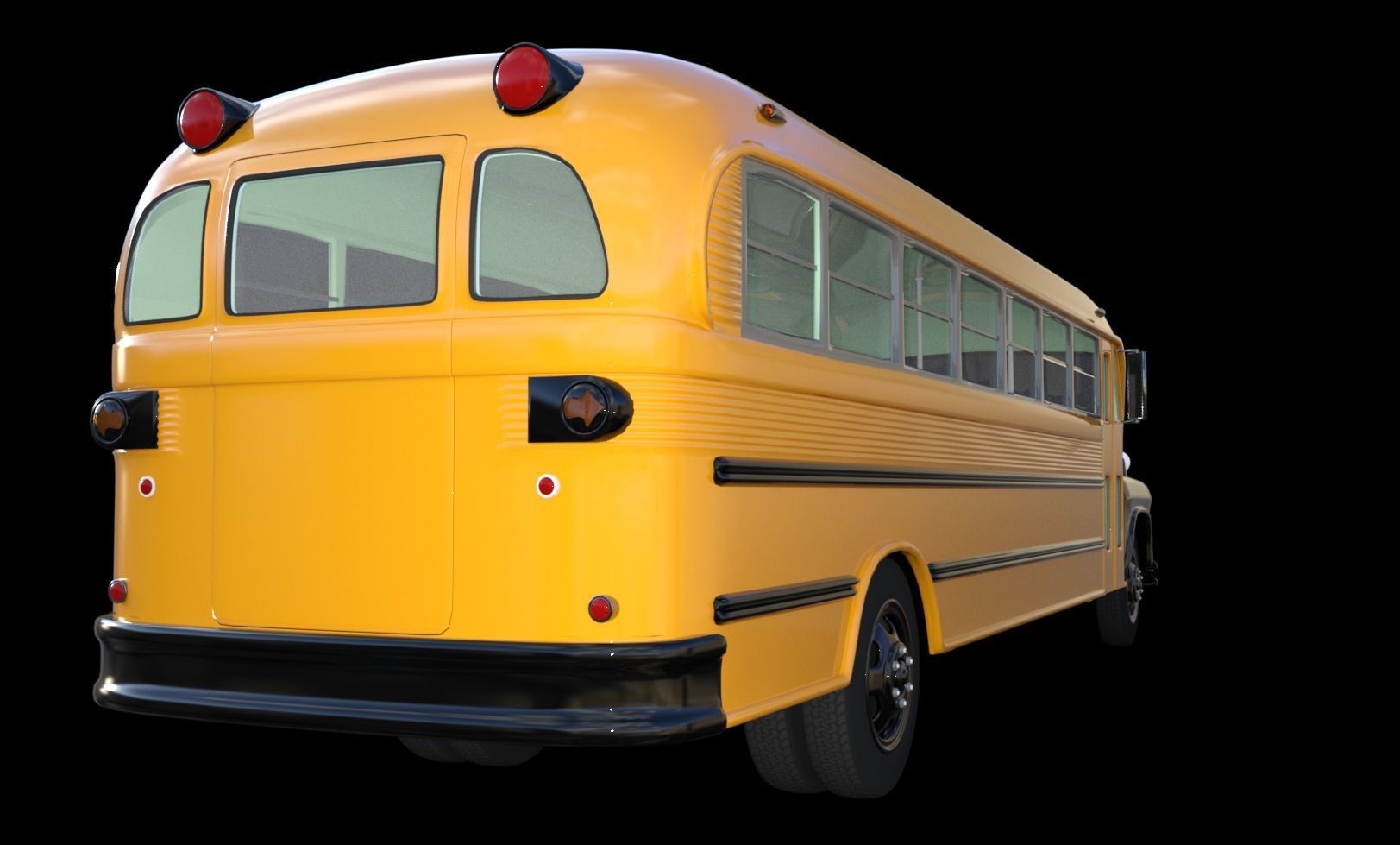1957 School Bus for DAZ 3D model_3