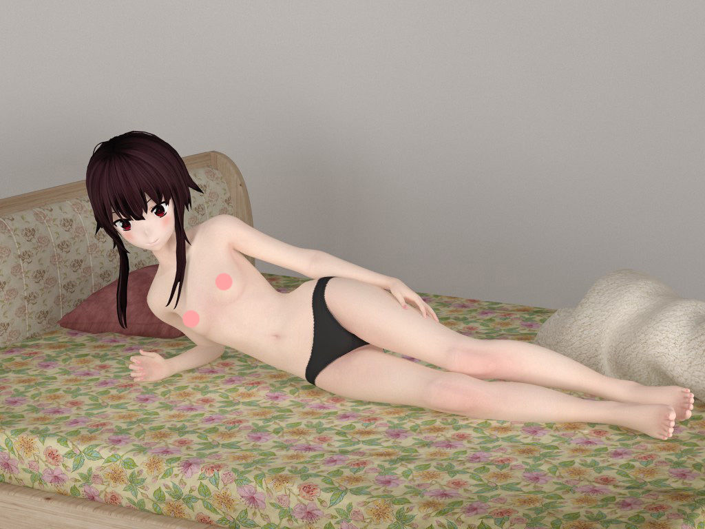 6 poses of Megumin 3D model_17