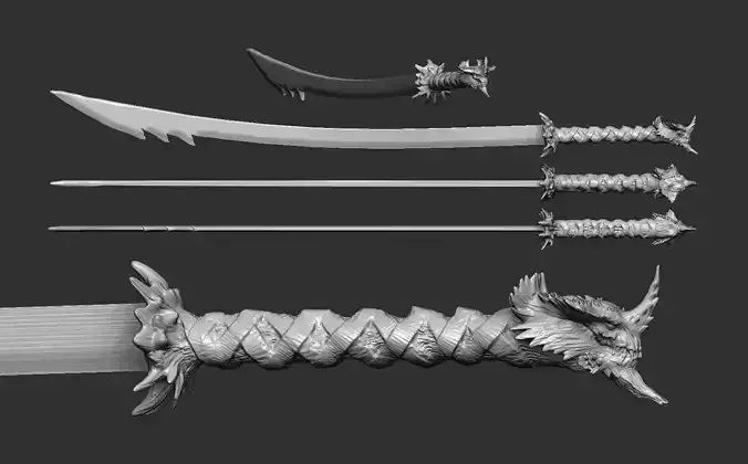 Beast sword 3D model