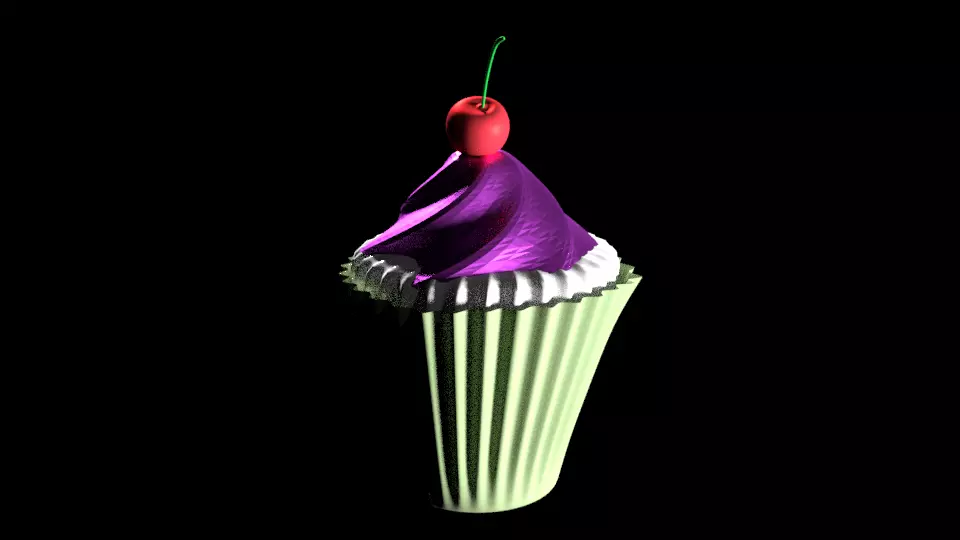 Cup Cake 3D model_0