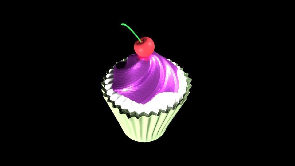 Cup Cake 3D model_1