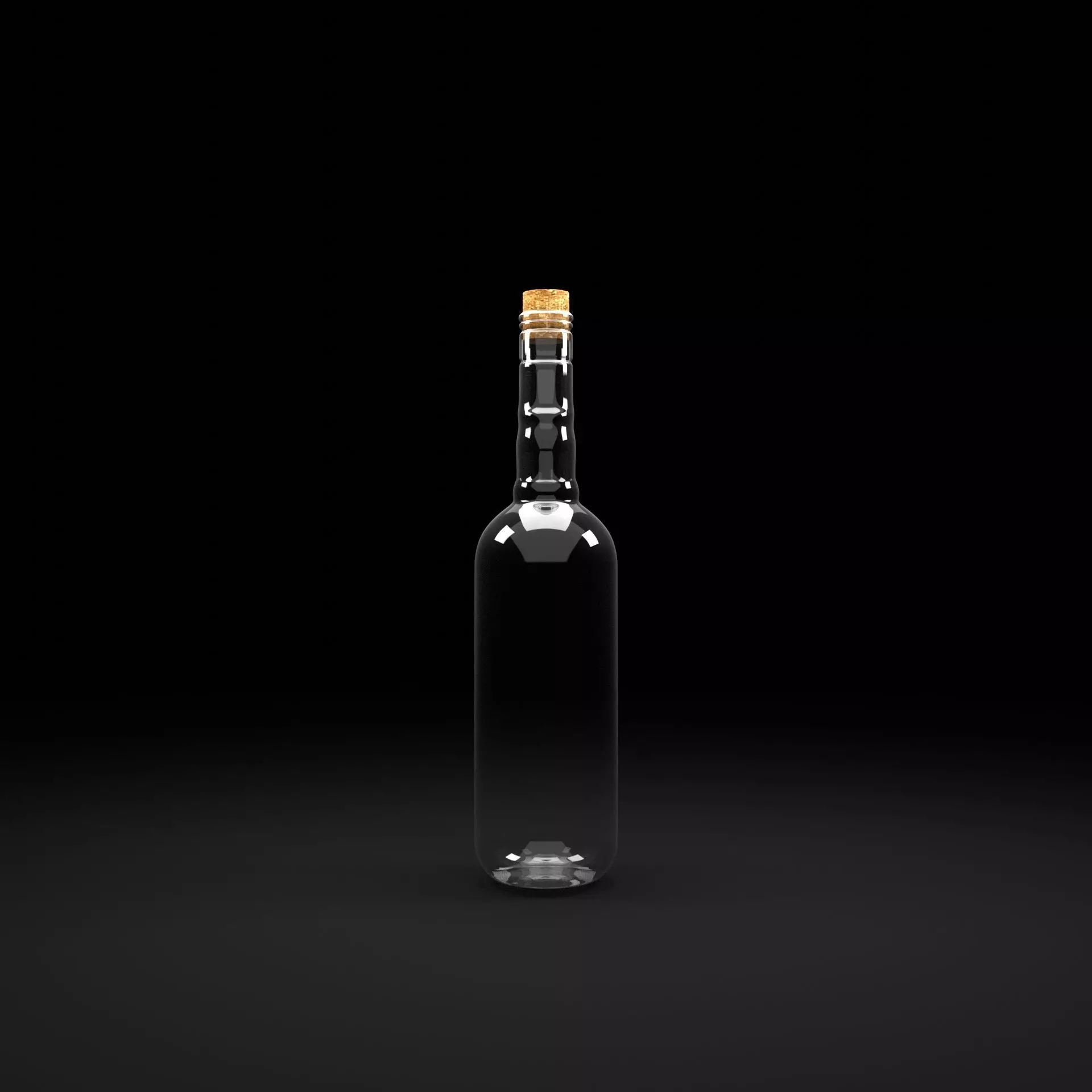 Glass Bottle Free 3D model