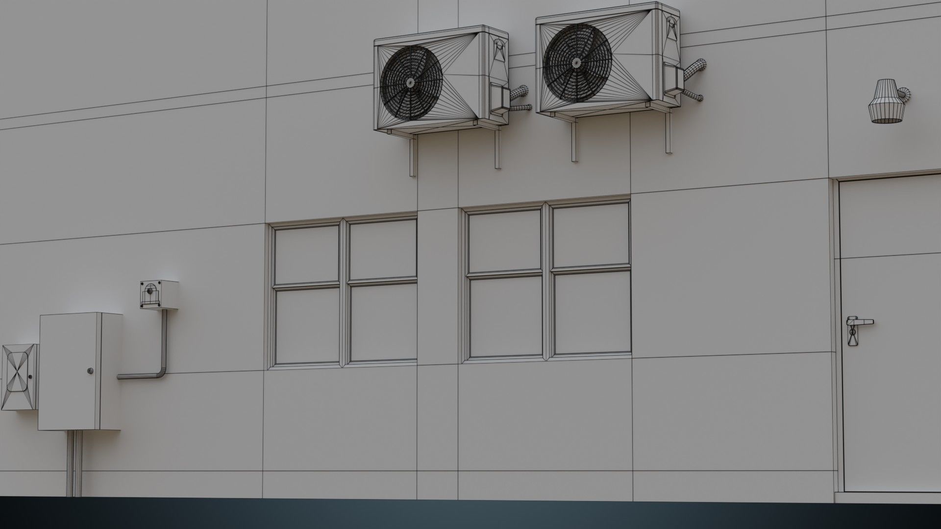 Building 16 Low-poly 3D model_9