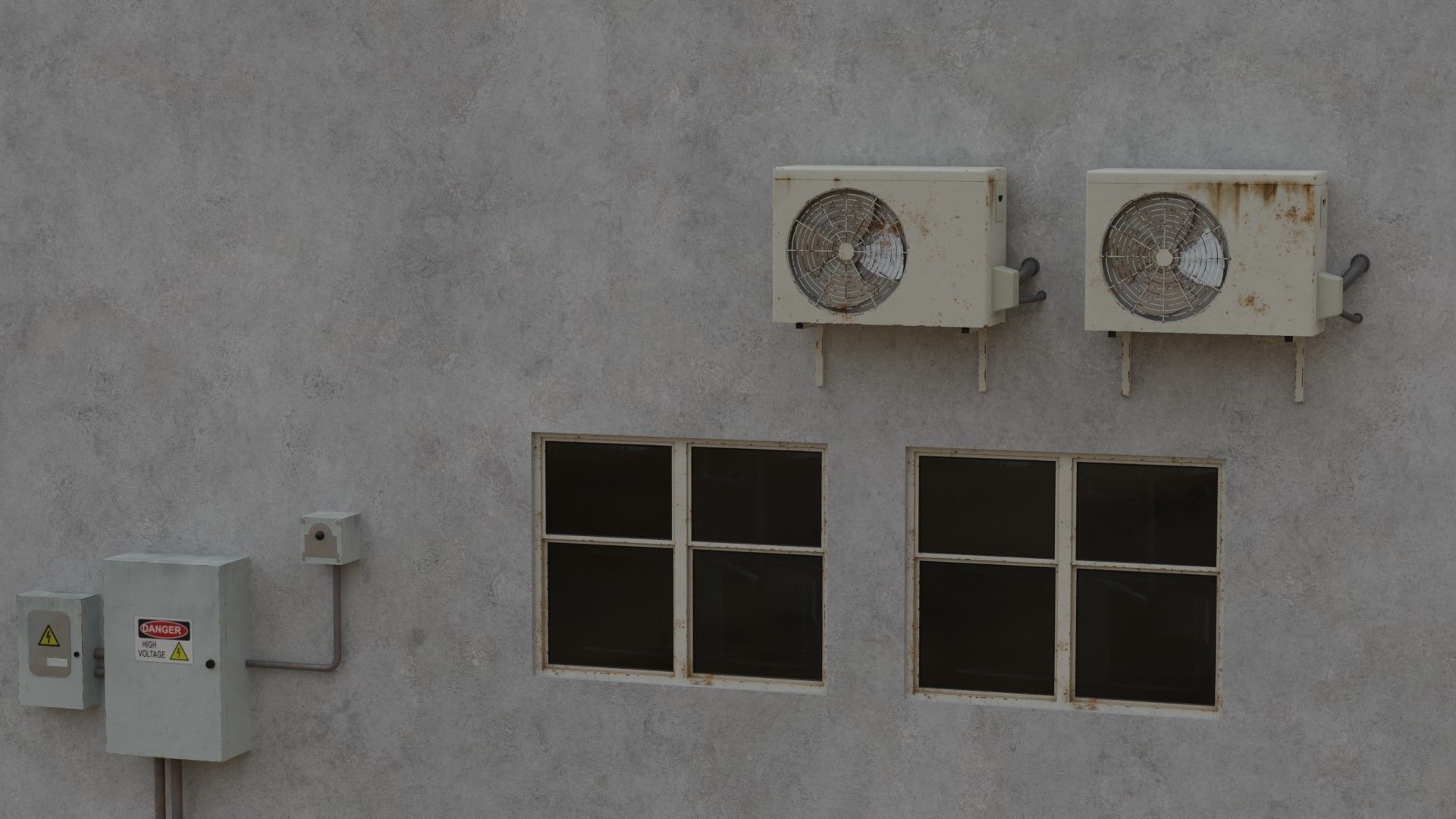 Building 16 Low-poly 3D model_6