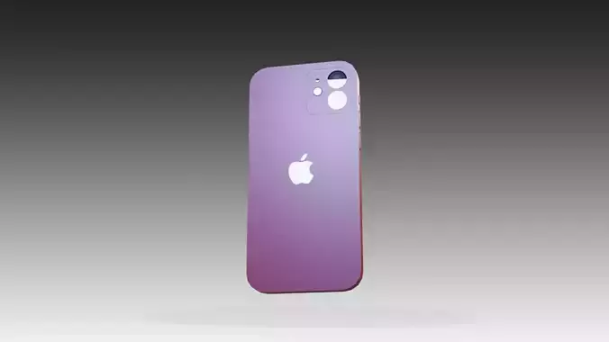 Low poly iphone model pro - gradient