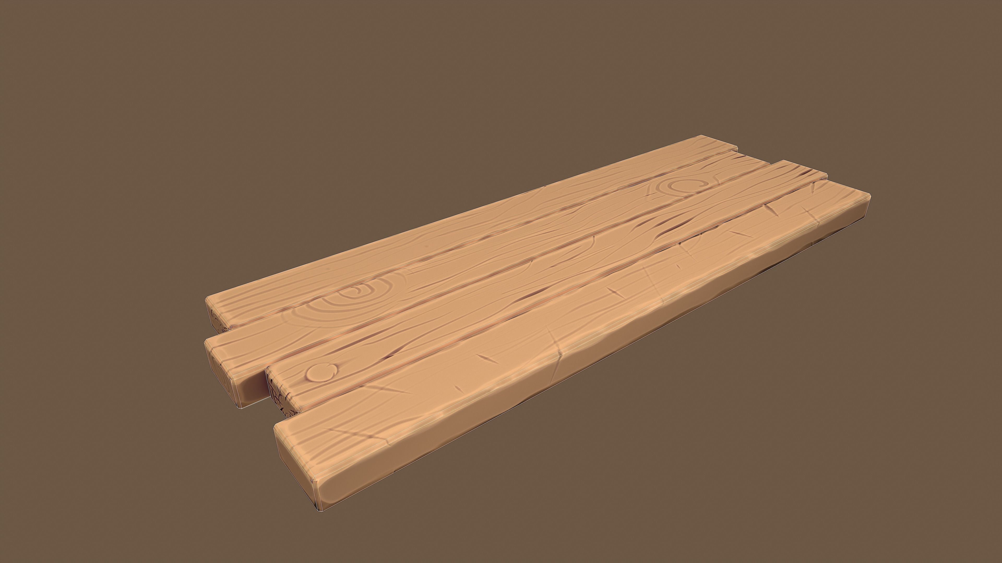 Stylized Set pole Low-poly 3D model_15