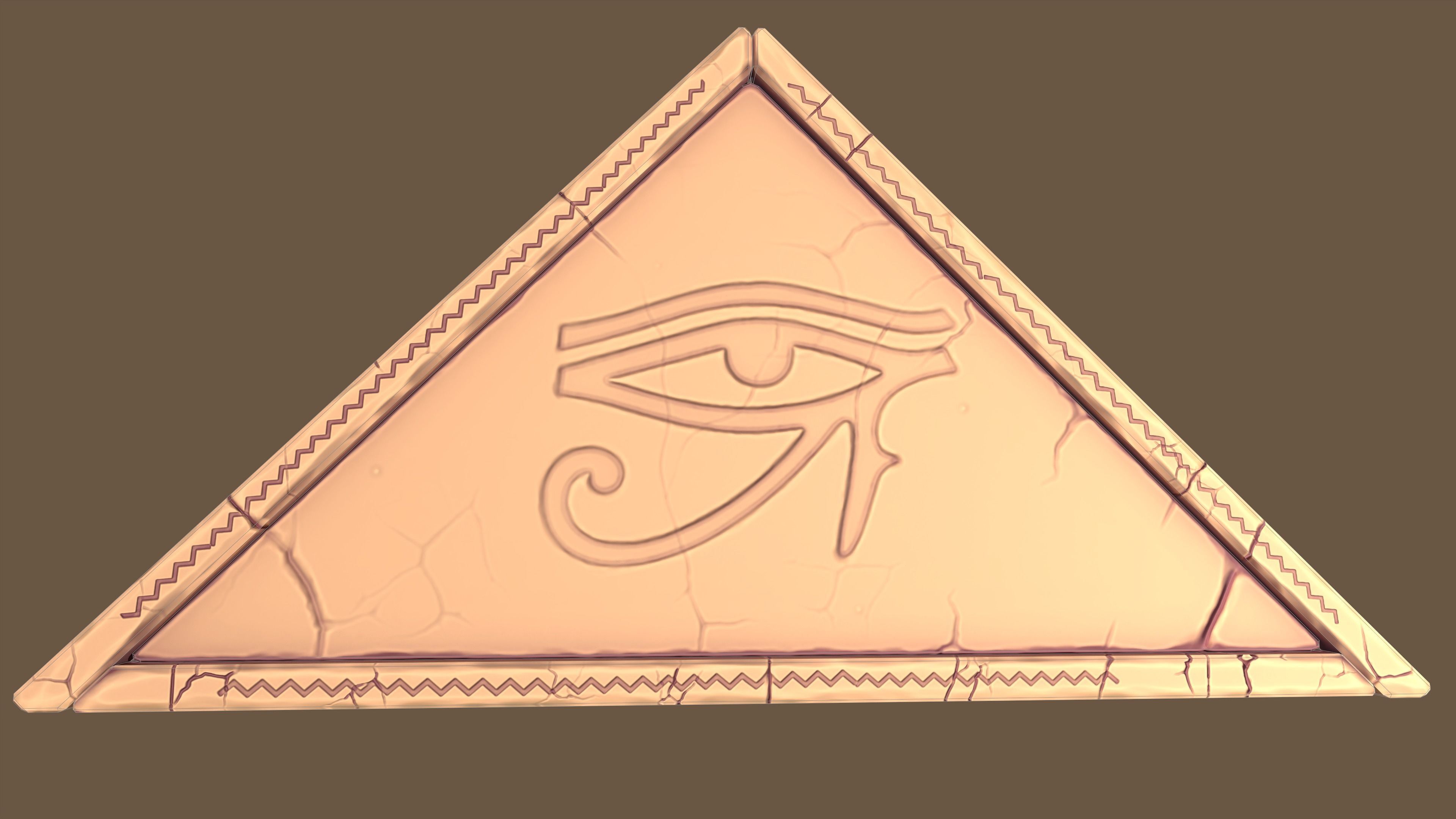 Stylized Set pole Low-poly 3D model_6