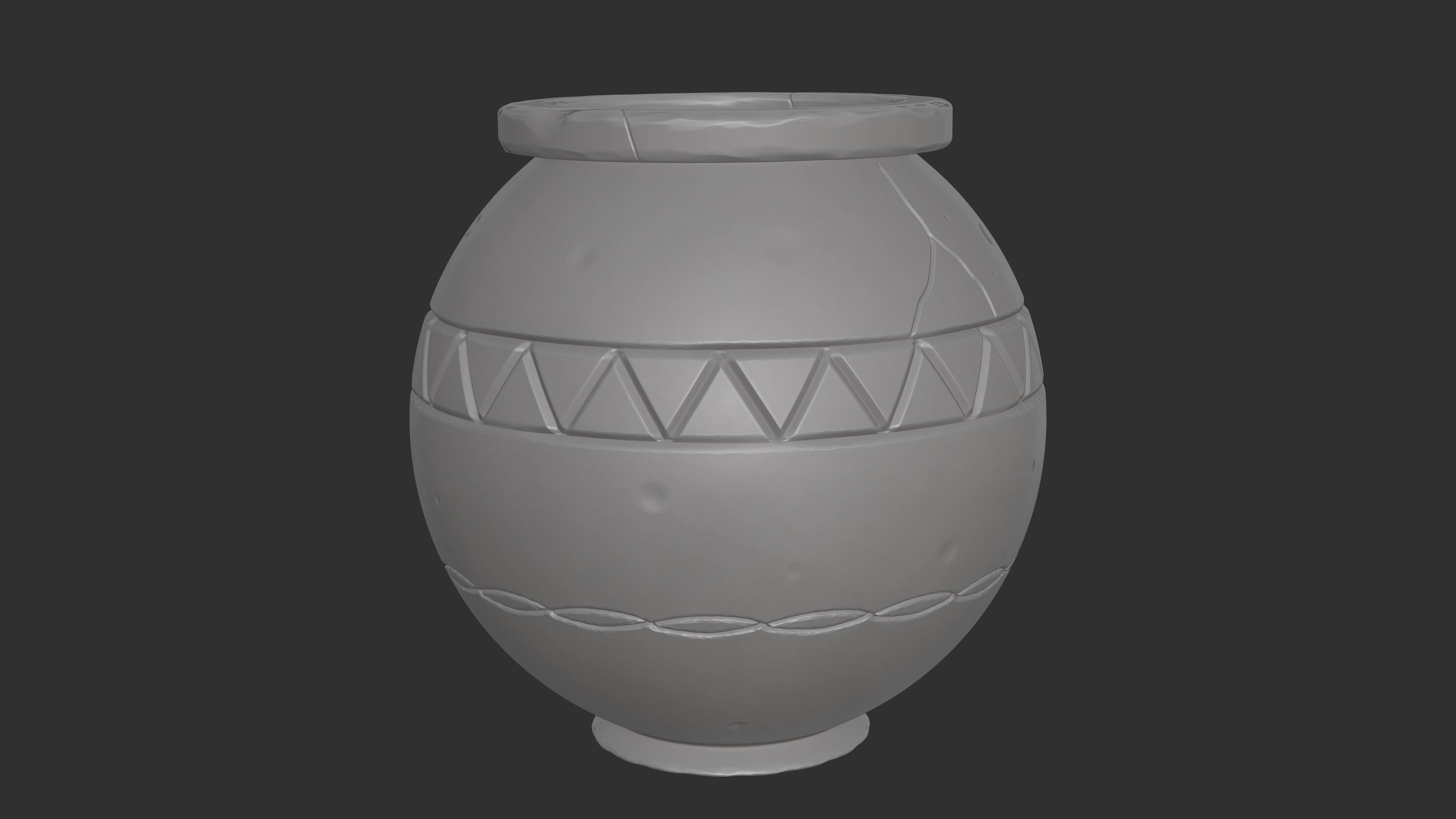 Stylized Set pole Low-poly 3D model_11