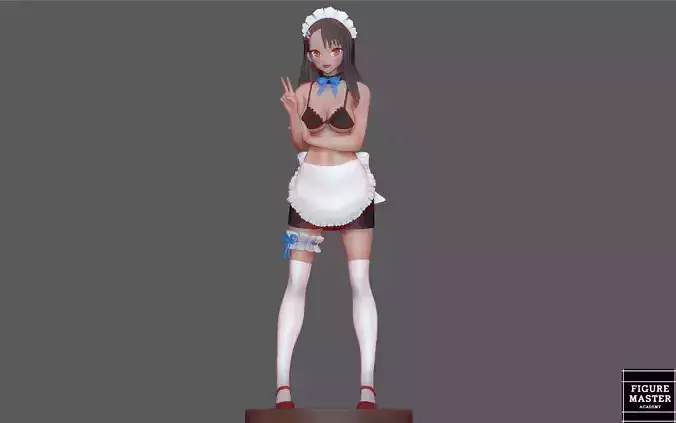 NAGATORO SENPAI CUTE MAID GIRL GAME ANIME CHARACTER