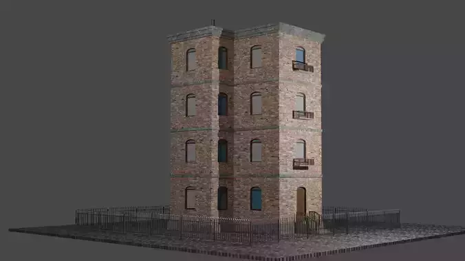 Flat house with PBR textures