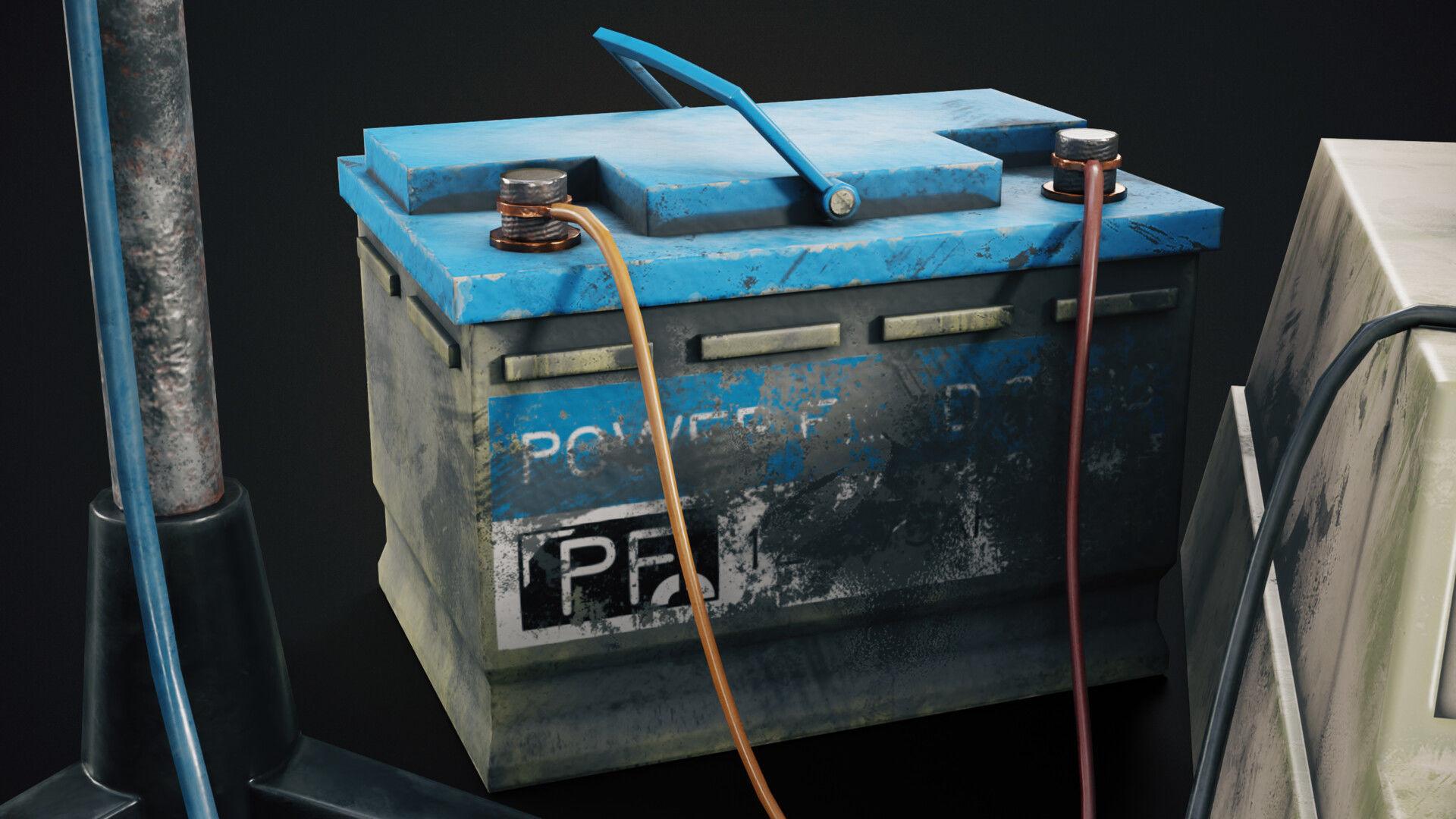 Standalone Phone Low-poly 3D model_7