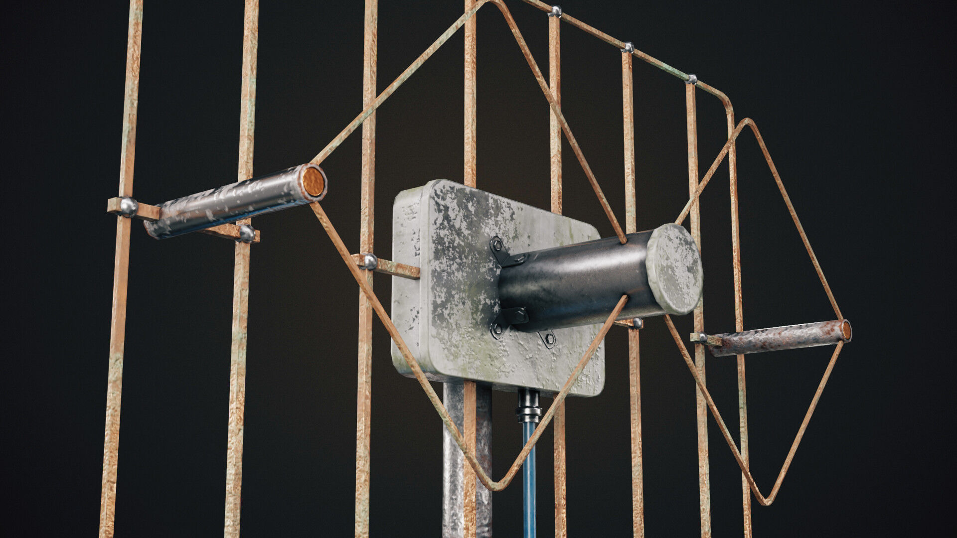 Standalone Phone Low-poly 3D model_8